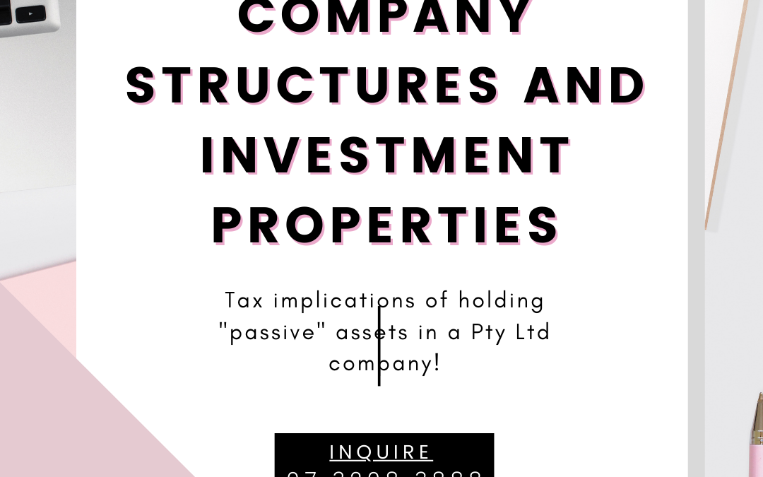 Buying an Investment Property in a Pty Ltd Company